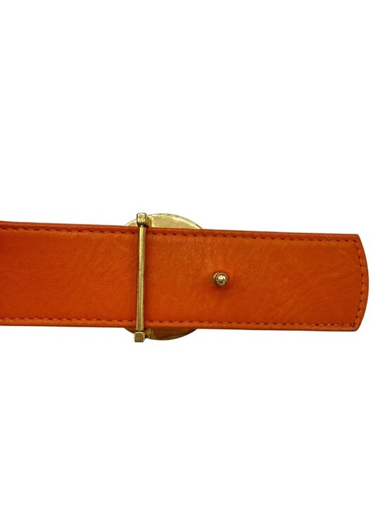 Tory Burch Miller Reversible Orange Belt  S (32-35\